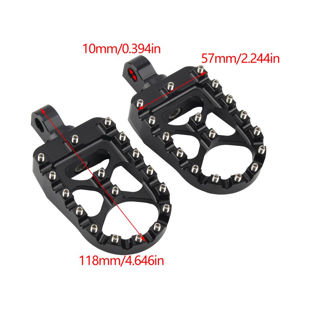 Motorcycle Wide Foot Pegs Front Footpegs Driver CNC For Harley Softail Fat Bob Breakout Street Bob 2018-2025 Accessories