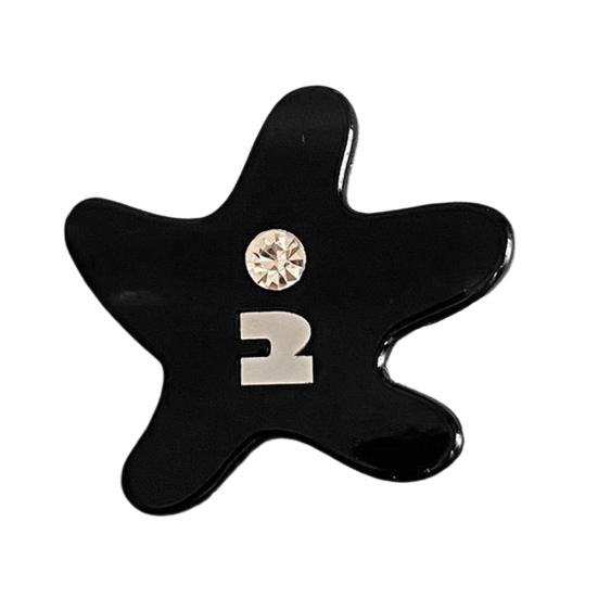 Girl Hairpin Acetic Acid Starfish Shape Hair Clip Stable Anti-Slip Design Side Bang Hair Pin Lightweight Hair Accessory