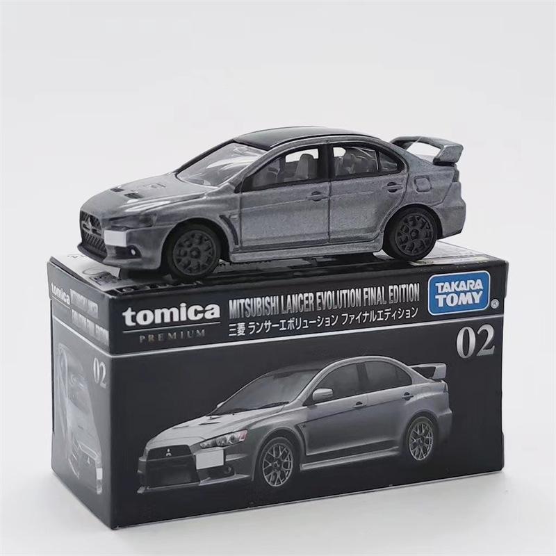 TOMY Mitsubishis JDM Lancer Evo X Alloy Car Diecasts & Toy Vehicles Car Model Miniature Scale Model Car For Children