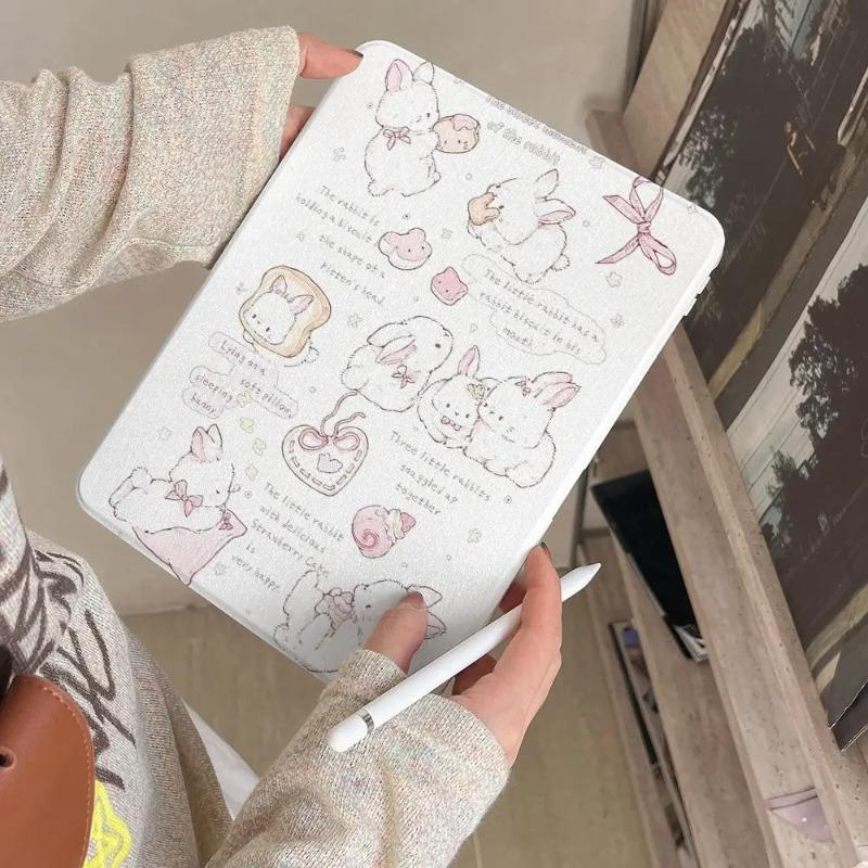 Cute Rabbit Rotation Cover for Huawei Matepad 11.5/11.5S Matepad 11 2021-2023 SE 11 Inch Honor Pad X9/X9A 11.5 Huawei T10 10.4
