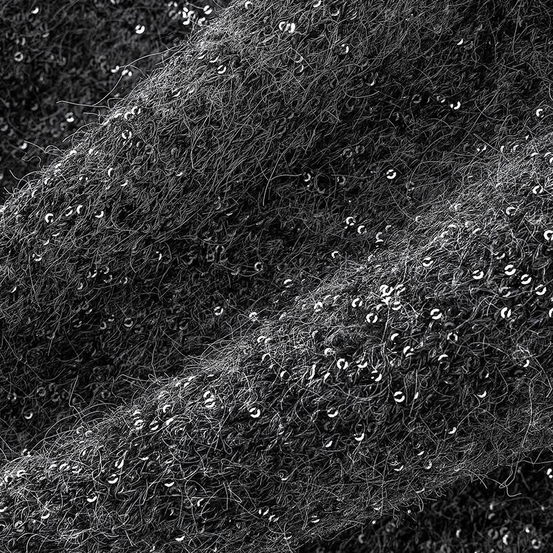 She Chi Women's Merino Wool Blend Sequin V-Neck Knit Vest