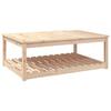 Vidaxl Garden Table, 121X82.5X45 Cm, Solid Pine Wood