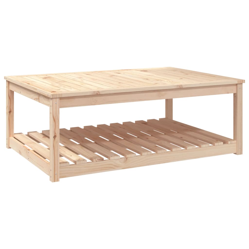 Vidaxl Garden Table, 121X82.5X45 Cm, Solid Pine Wood