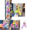 Adorable Acrylic Cartoon Keychain Cute Floating Sand Bottle Key Ring For Kids