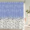 Home shower curtains for bathroom waterproof fabric Nordic style Color love Leopard pattern bathroom Curtains shower curtain