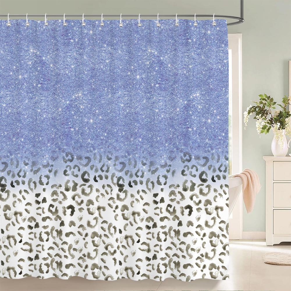 Home shower curtains for bathroom waterproof fabric Nordic style Color love Leopard pattern bathroom Curtains shower curtain