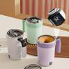 1Pc Smart Temperature Measuring Magnetic Mixing Cup, Electric Portable Coffee Cup, Perfect As A Holiday Gift.