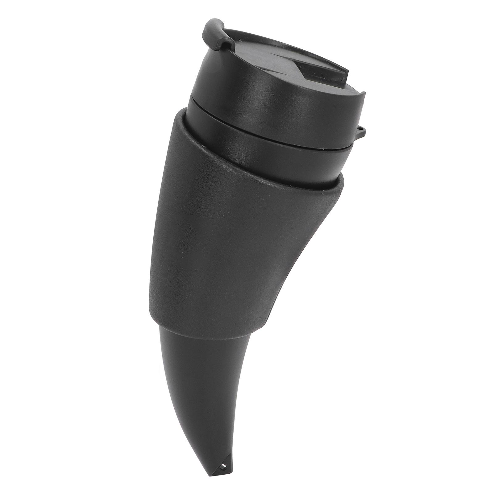 

Drinking Horn Mug with Stand Black Goat Horn Mug Portable Vintage Horn Cup with Storage Bag for Office Outdoor Travel