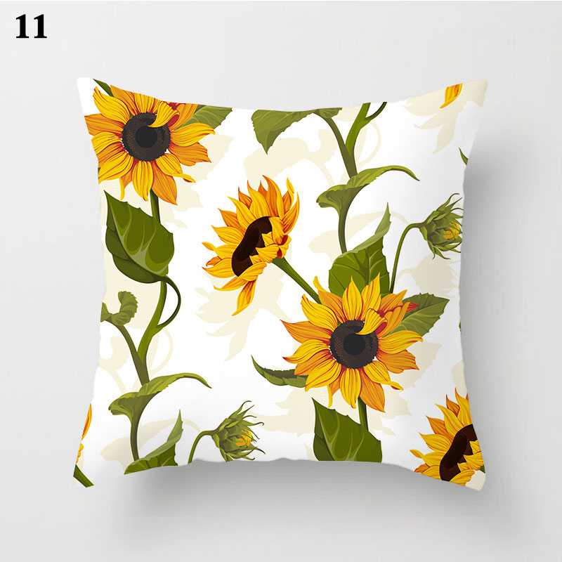 sunflower throw pillow