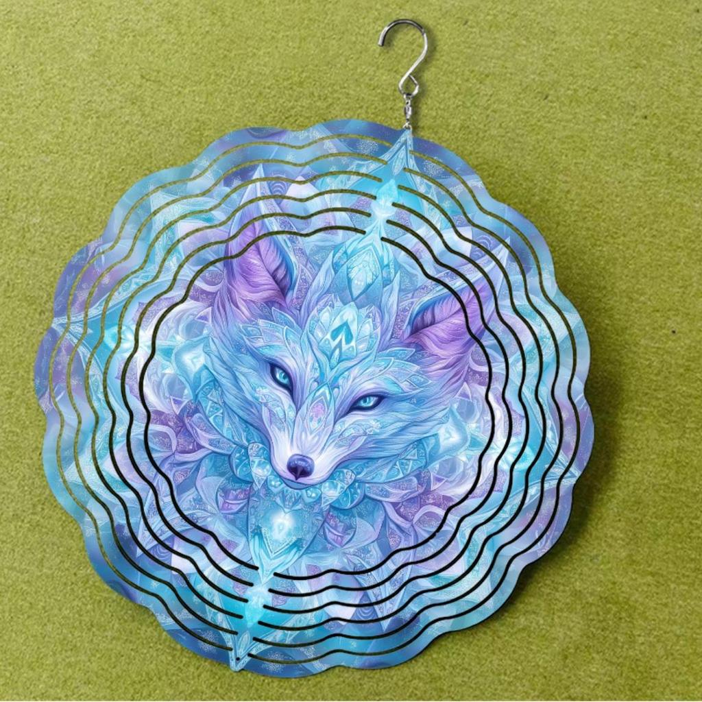 10 Inch Hanging Wind Chime for Outdoor Decor Artistic Patio Lawn Garden Decoration Rotating Hook Elegant Dynamic Design Gift for Friends