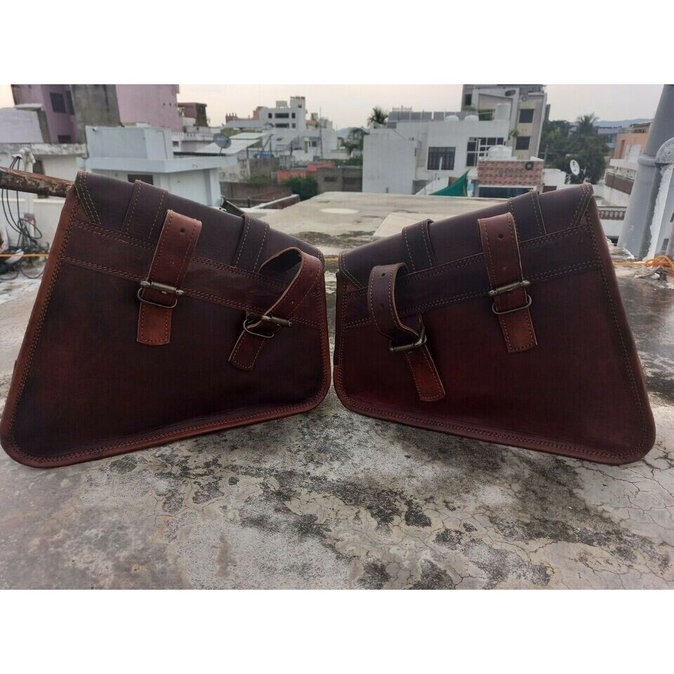 Motocyklové sedlové brašny z kozí kůže Sedlová brašna Zavazadlová taška Pro Sportster