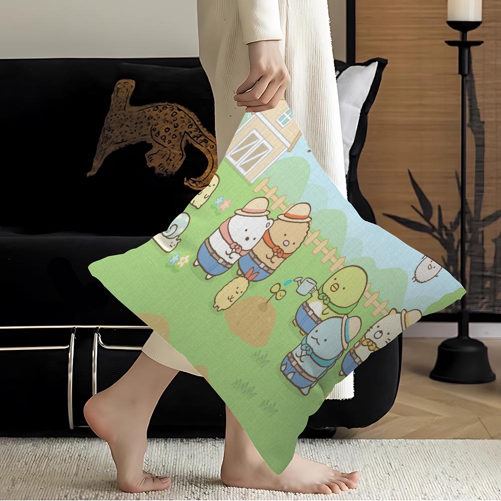 Kawai Sumikko Gurashi Personalized Pillow Cover Kids Bedroom Wild Party Decor Pillowcase Kid Birthday Shower Gift