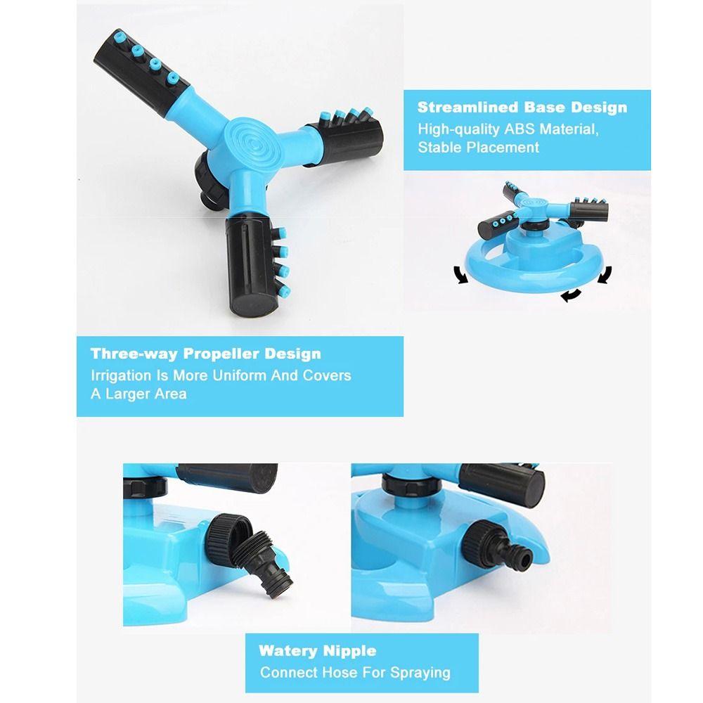 Water-Saving Automatic Lawn Sprinkler 360 Degree Rotating Irrigation Water Sprayer Agricultural