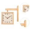 Wall Clock Elegant Creative Compact Double Sided 360 Degree Rotation Home Decoration for Office Hotel Classroom Bedroom Home