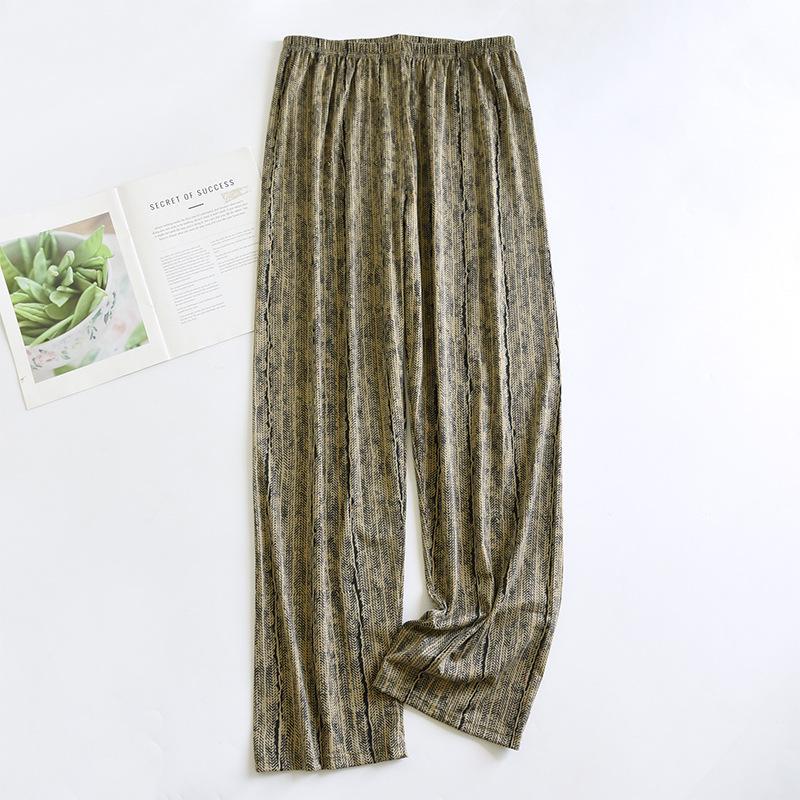 Men's 2024 Double Pocket Cotton Pajama Pants - Lightweight, Casual, Spring/Autumn Wear