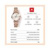 OLEVS Dress Watch Women's Simple Rose Gold Stainless Steel Waterproof Quartz Date Display Diamond Small Size Analog Blue White Green Red Yellow Dial