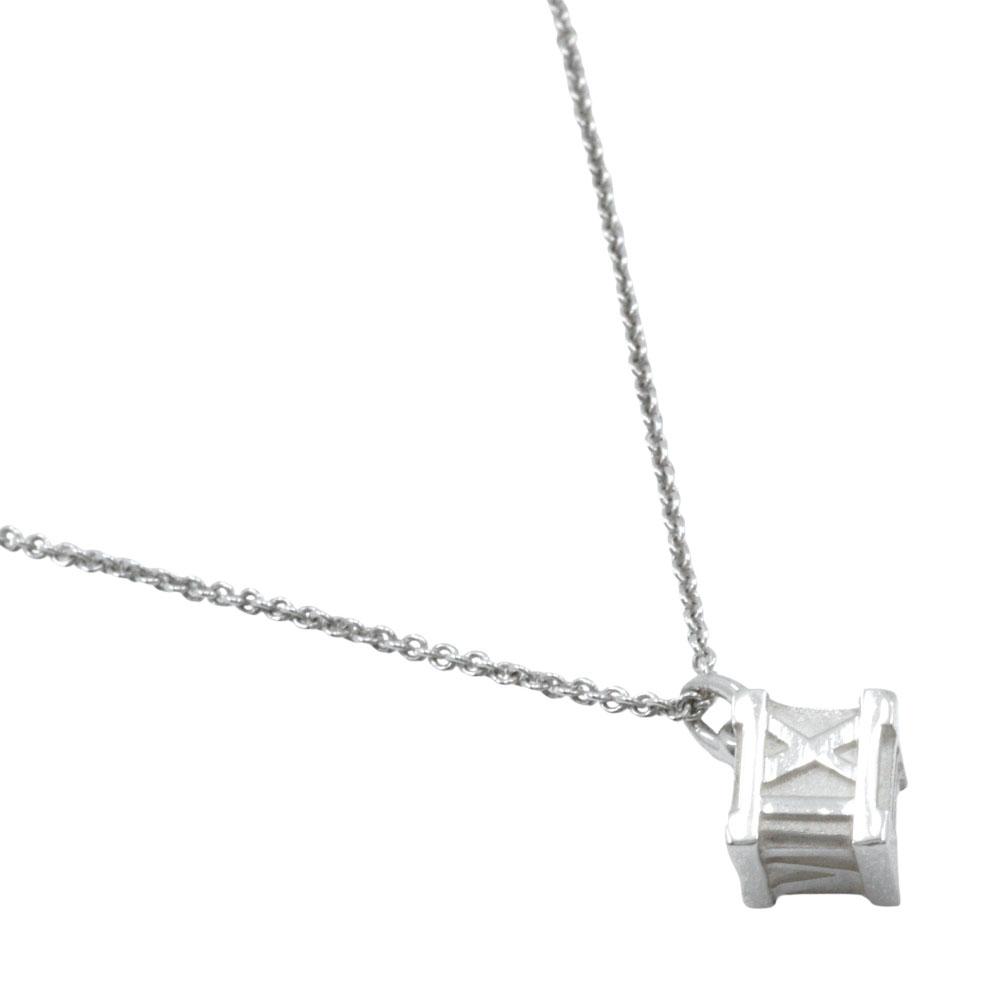 

TIFFANY&Co. Atlas cube Necklace Silver925 7.0g Women Used