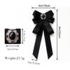 Fashion Ribbon Butterfly Knot Tie Alloy Adjustable Rhinestone Bow Tie Rhinestone Decoration Shirt Bow Tie Gift