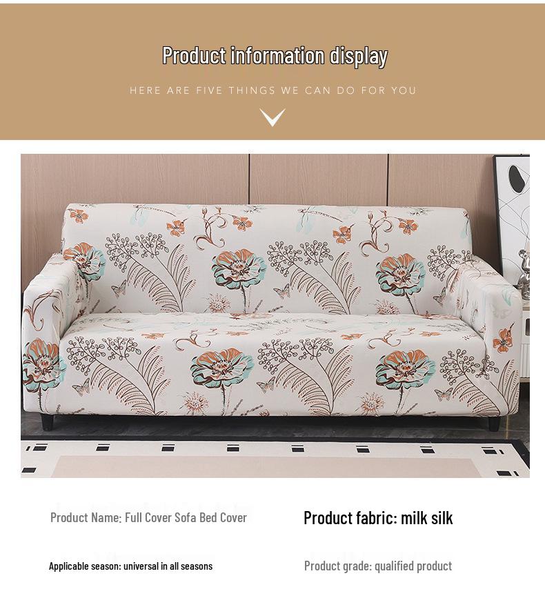 Stretchable Dustproof Sofa Cover, Fully Wrapped for Single, Double, or Three-Seater