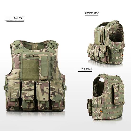 Dětská taktická vesta s více kapsami, nastavitelná plátěná vesta, venkovní bojová vesta pro chlapce a dívky, pro hraní rolí, lov, tréninkové vybavení