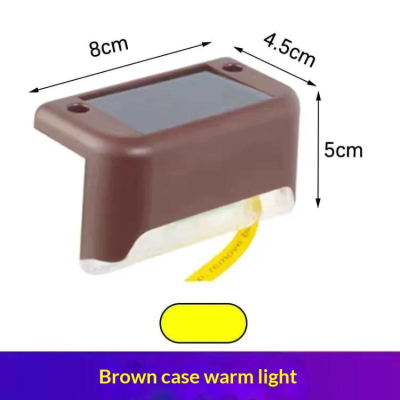 1/4 Pcs Led Solar Deck Light Outdoor Ip44 Waterproof Solar Power Garden Lamps For Railing Stairs Step Fence Yard Patio Pathway