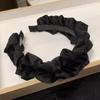 New Black Fold Simple Hairband For Women Girls Elegant Heighten Headband Hair Band Sweet Hair Hoop Fashion Hair Accessories