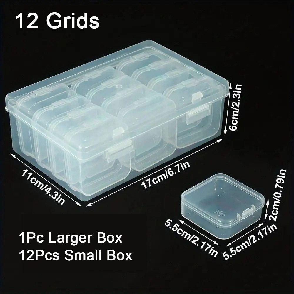 1Set Diamond Painting Plastic Storage Box DIY Craft Accessories Rhinestone Storage Container 121415 Grids Multifunctional 2650₽