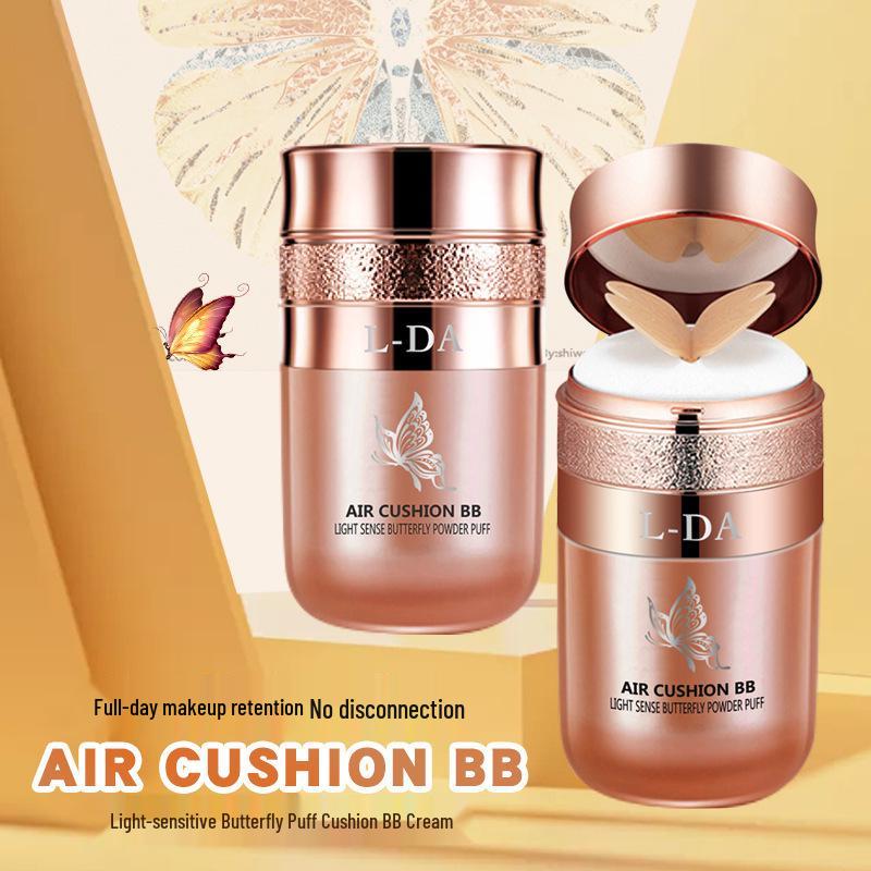 Masuwaka Tsubasa Glow Butterfly BB Cream - Long-lasting, Non-transfer, Concealing Cushion Compact.