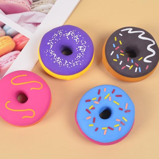 Realistic Donut Slow-Rising Squeeze Toy Soft Fidget for Stress Relief Cute Dessert-Themed Decompression Gadget for Kids Adults