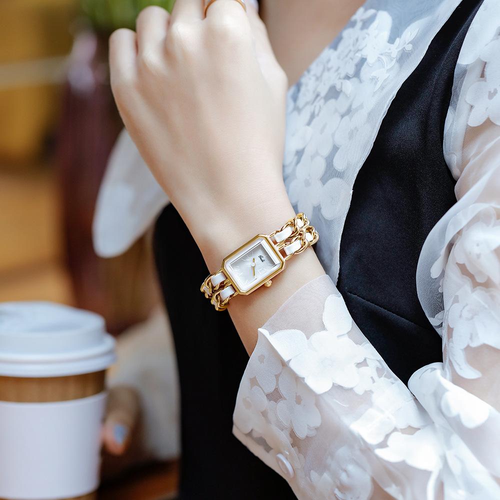 Watch New Style Simple Temperament Watch Women's Ins Niche Light Luxury Design Woven Bracelet Watch
