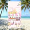 Miffy Rabbit Beach Towel Microfiber Quick Drying Absorbent Cartoon Printed Seaside Resort Bath Towel
