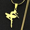 Rhythmic Gymnastics Ballet Necklace For Women Men Stainless Steel Silver Color 2026 Trend Gymnast Art Sport Jewelry Accessories