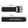 For Huawei Watch Fit mini/Talkband B3/Talkband B6 Soft Silicone Watch Band 16mm Quick Release Strap Replacement with Colorful Buckle