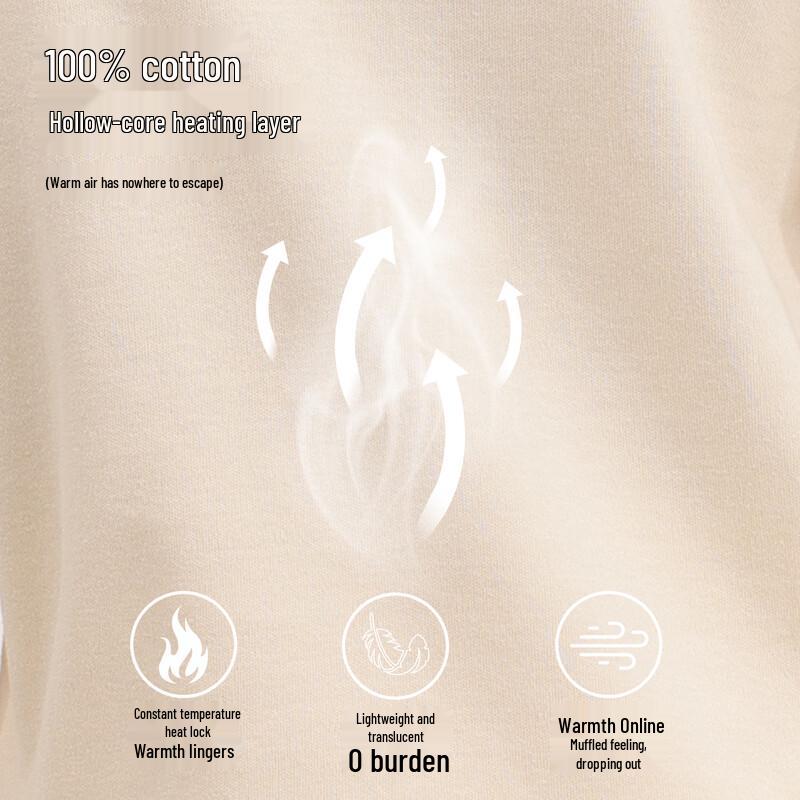 FENTENGCARE Kids' 100% Cotton Thermal Underwear Set