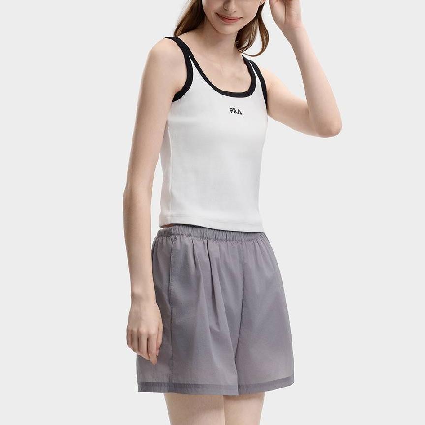 FILA Original Daily Comfortable Slim Fit Sleeveless Vest Women tops F11W629118F-WT