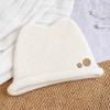 Windproof Pull-On Beanie Thick Warm Cold Weather Cap Casual Knit Beanie Hat  for Women