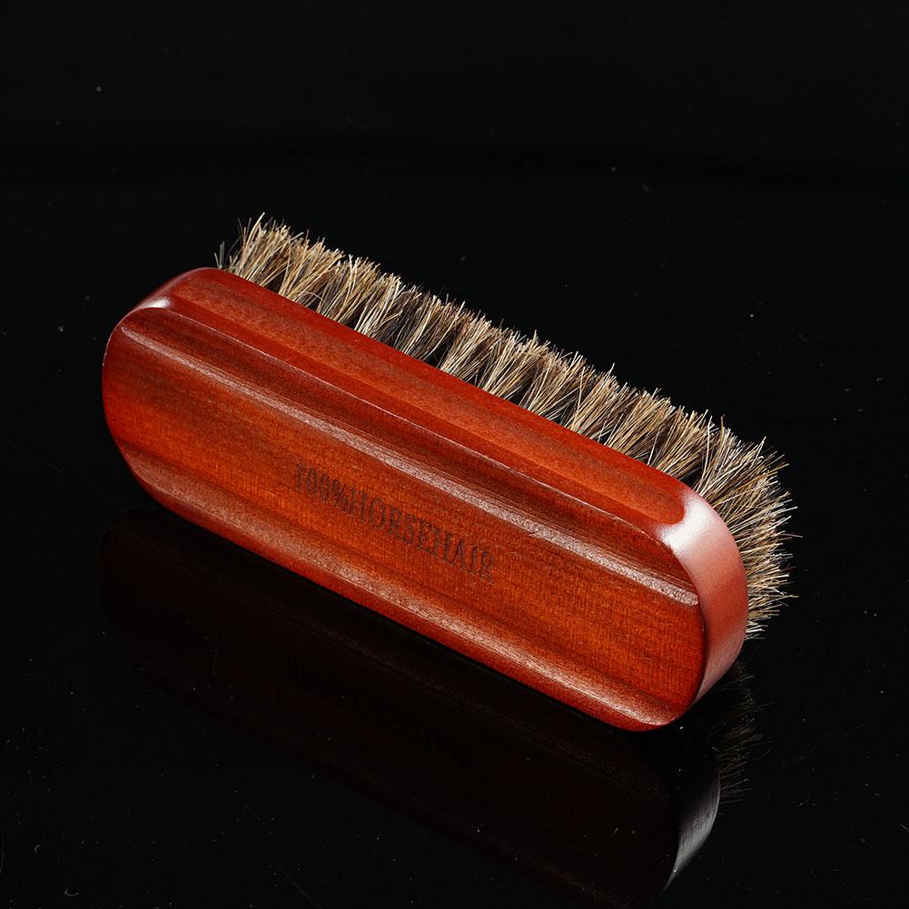 Soft Horsehair Leather Cleaning Brush Car Interior Detailing Tool For Polishing Brush Seat Handle Dashboard Washing Detaili