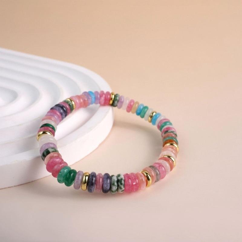 Elegant 2025 Chinese-Style Colorful Beaded Clavicle