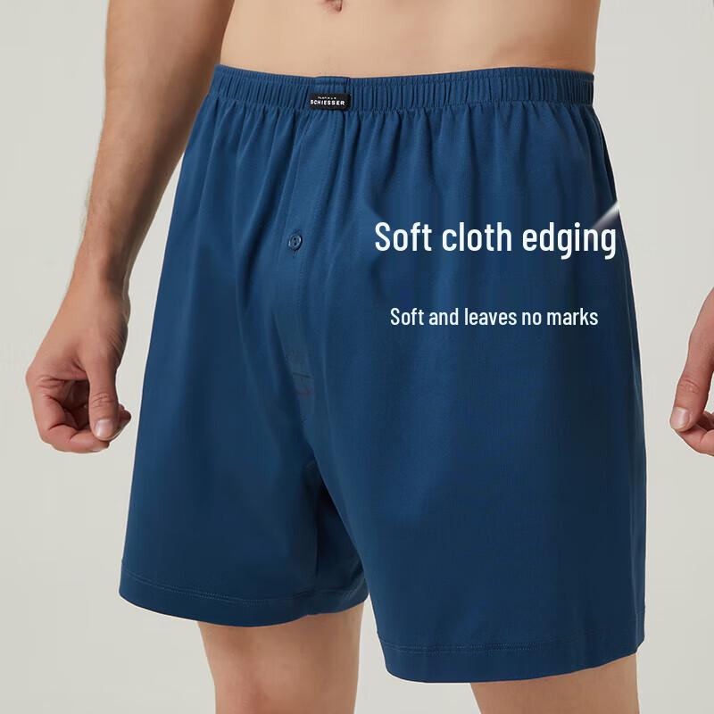 Schon Men's Pure Cotton Black Label Lounge Shorts
