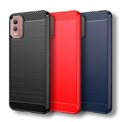 For Nokia C32 Case For Nokia C32 4G Cover 6.5 Inch Carbon Fiber Shockproof Silicone Bumper For Nokia C32 Fundas