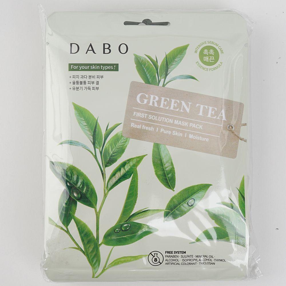 GEOGEKYU Green Tea Mask Pack, a solution for all your skin concerns, 10 sheets