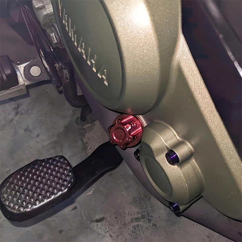 Motorcycle Engine Oil Dipstick Filler Cap Plug Front Brake Fluid Oil Cup Multi-color CNC Aluminum Alloy Motorcycle Accessories For GY6 BWS 125CC