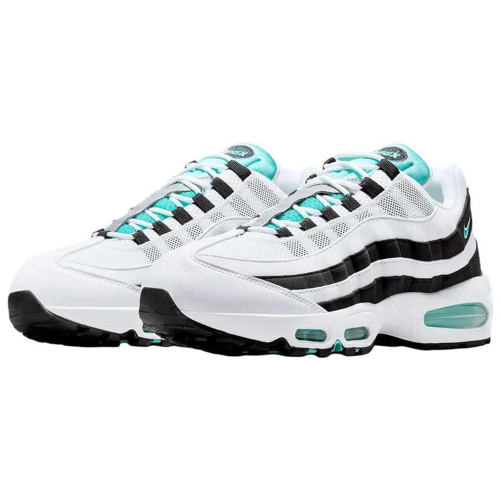 Nike Air Max 95 OG Black Border 2025 Men Sneakers White Hyper-Jade Metallic-Silver IM7409-100