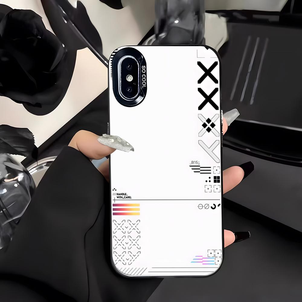 Printstream Patten Phone Case For IPhone 17 Air 16 E 15 14 Plus 13 12 11 Pro Max Colored Silver Cover