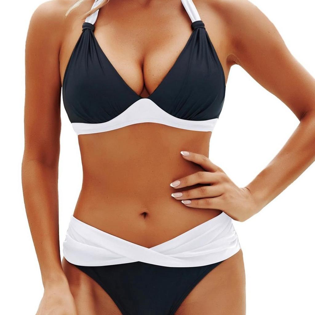 New year neck tether split swimsuit bikini swimsuit women's swimsuit