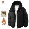 Men's Color Block Hooded Padded Winter Jacket