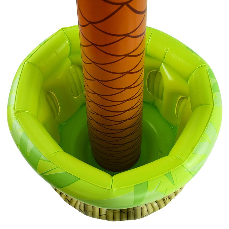 Aufblasbarer Palmen Eisbehälter Bär Kühler Getränkehalter Hawaiianische Geburtstagsdekoration Sommer Strand Pool Party Zubehör Ballon