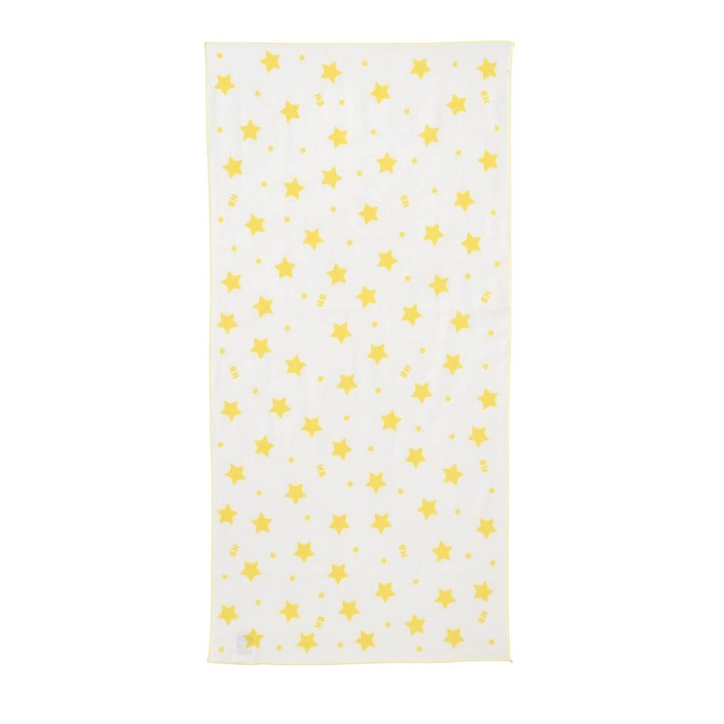 MIKI HOUSE HOT BISCUITS Gauze Towel Boys and One Size Fits Set, Girls, Newborn, White, All, 76-8038-493