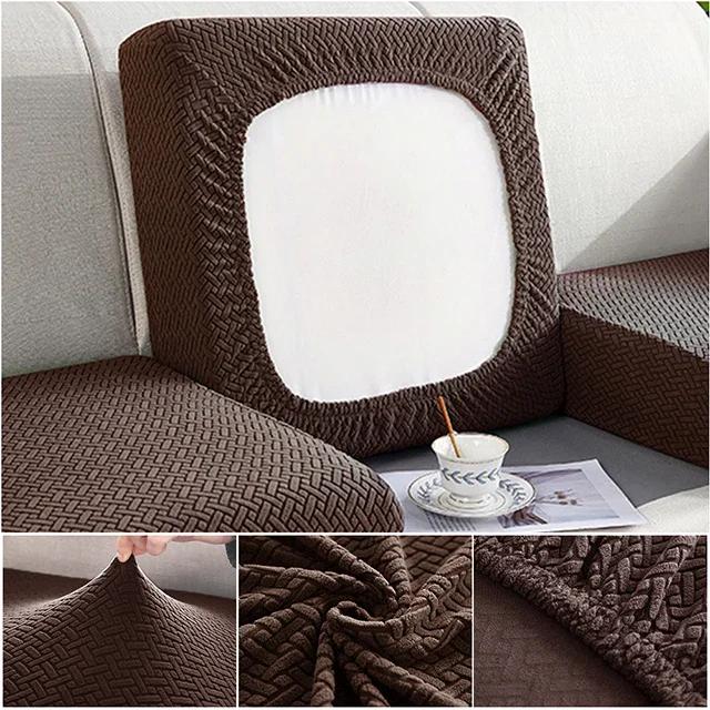 Jacquard Sofa Seat Cushion Cover for Living Room Funiture Protector Stretch Seat Sofa Cover L Shape Corner Armchair Couch Cover