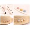 10pcs/set Shirt Brooch Button-free Button Pins Women Fashionable Imitation Pearls Blouses Buckle Clothing Accessories